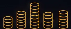 Gold coin stacks