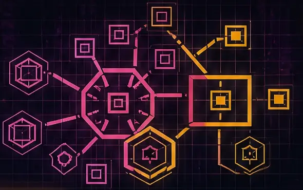 Capital district network illustration