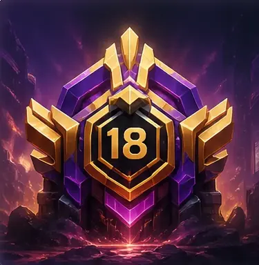 Town Hall 18 emblem — a GamGem illustration