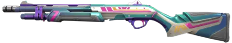 Retrowave Bucky — Riot's render