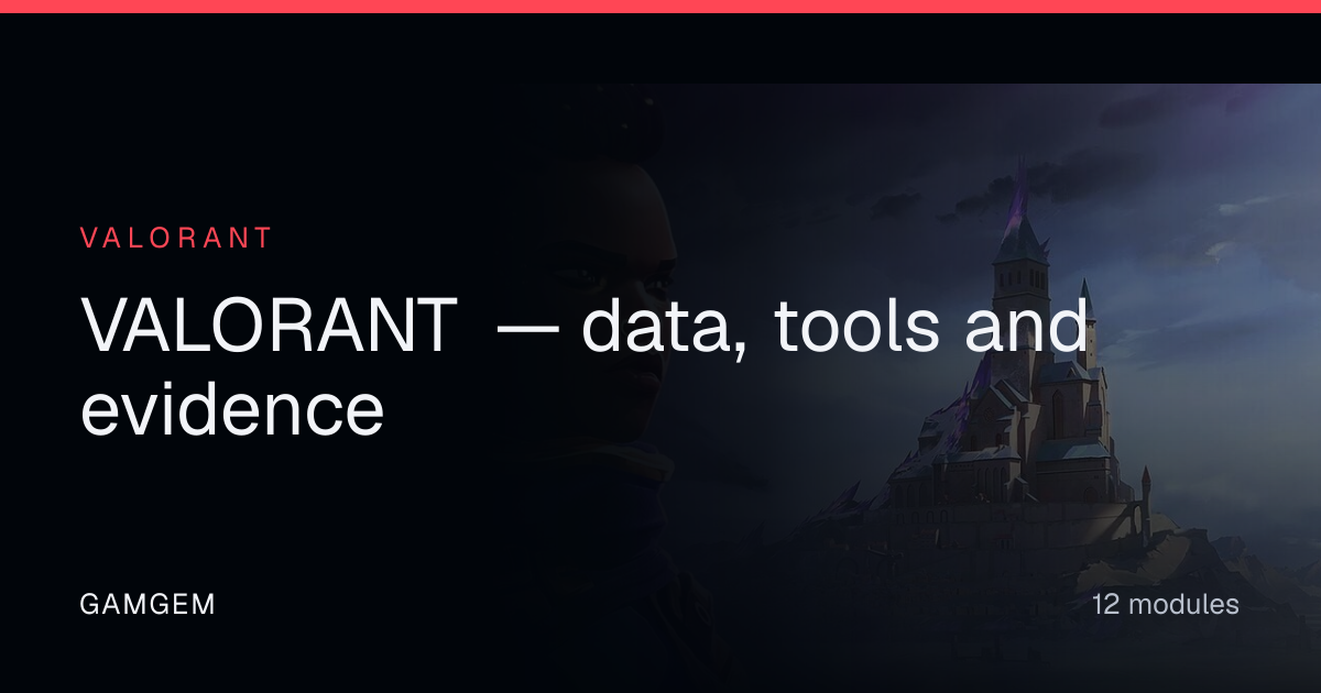 VALORANT Agents, Weapons and Maps — Patch 13.06 Database · GamGem